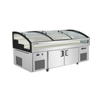 Muzli displeyli stol BT-B seriyali - B turi (egri shisha)