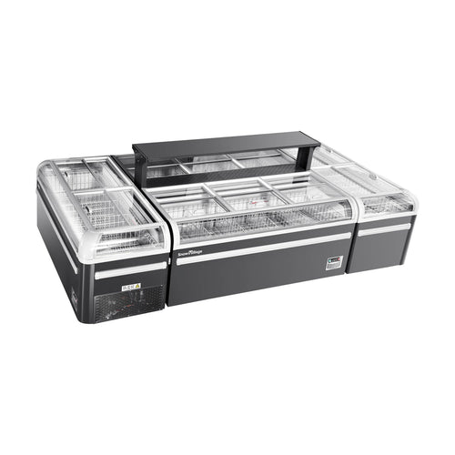 Island Freezer Premium CQG Series - Gorizontal/Vertikal toymasin eshik (oldingi ko'rinish/yangilangan)