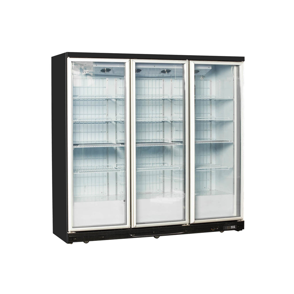 Tik oynali eshik vitrini LC-N shamollatiladigan sovutgichli sovutgichlar seriyasi - 2/3 eshiklar