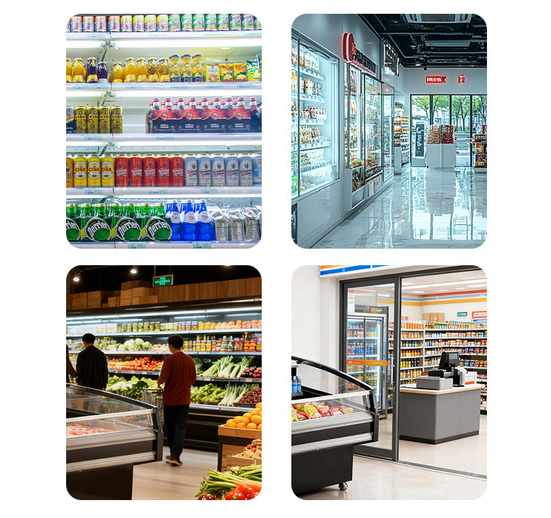 Supermarket muzlatgichi XC-ZL havo pardasi sovutgichi seriyasi - Plug-in turi