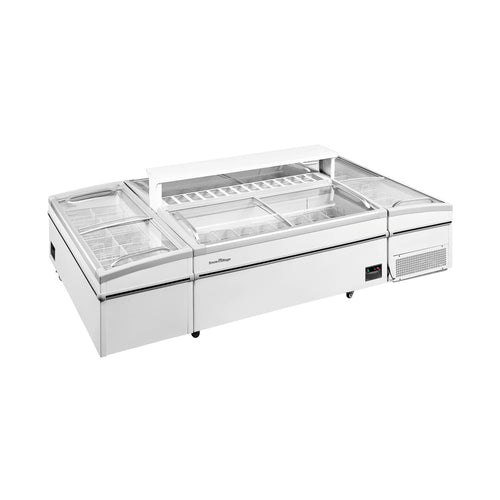 Island Freezer Economy SD Series - Gorizontal/Vertikal toymasin eshik (modulli turdagi)